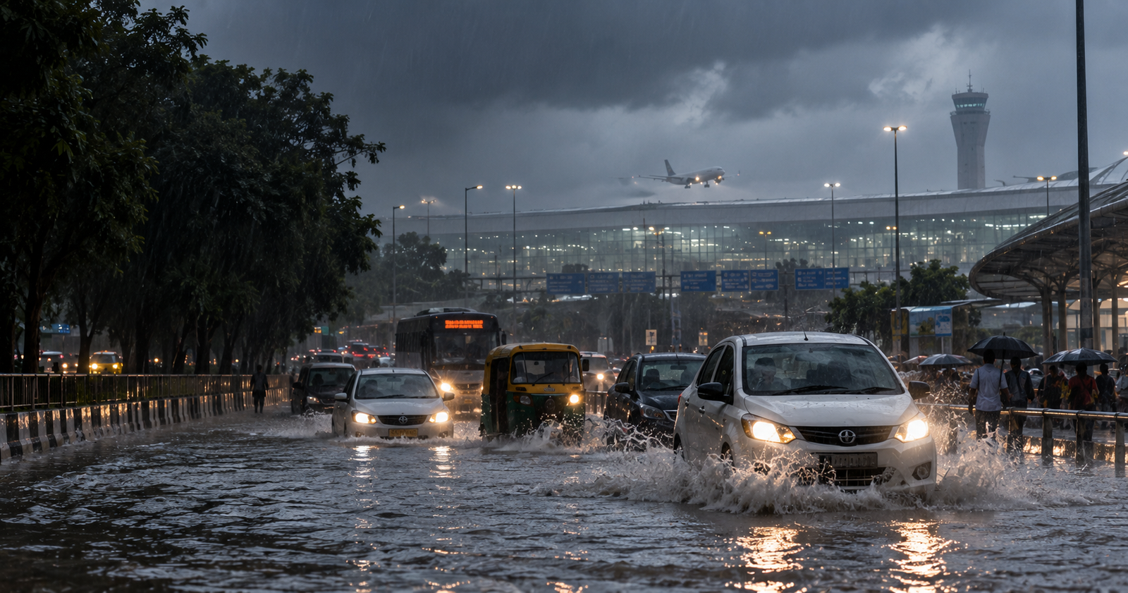 दिल्ली में भारी बारिश से जलभराव, एयरपोर्ट पर असर; IMD ने जारी की चेतावनी, जानें आज का Weather Update